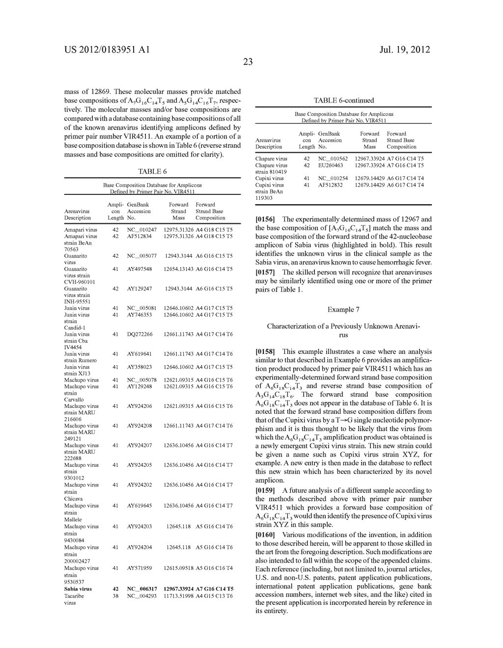 COMPOSITIONS FOR USE IN IDENTIFICATION OF ARENAVIRUSES - diagram, schematic, and image 28