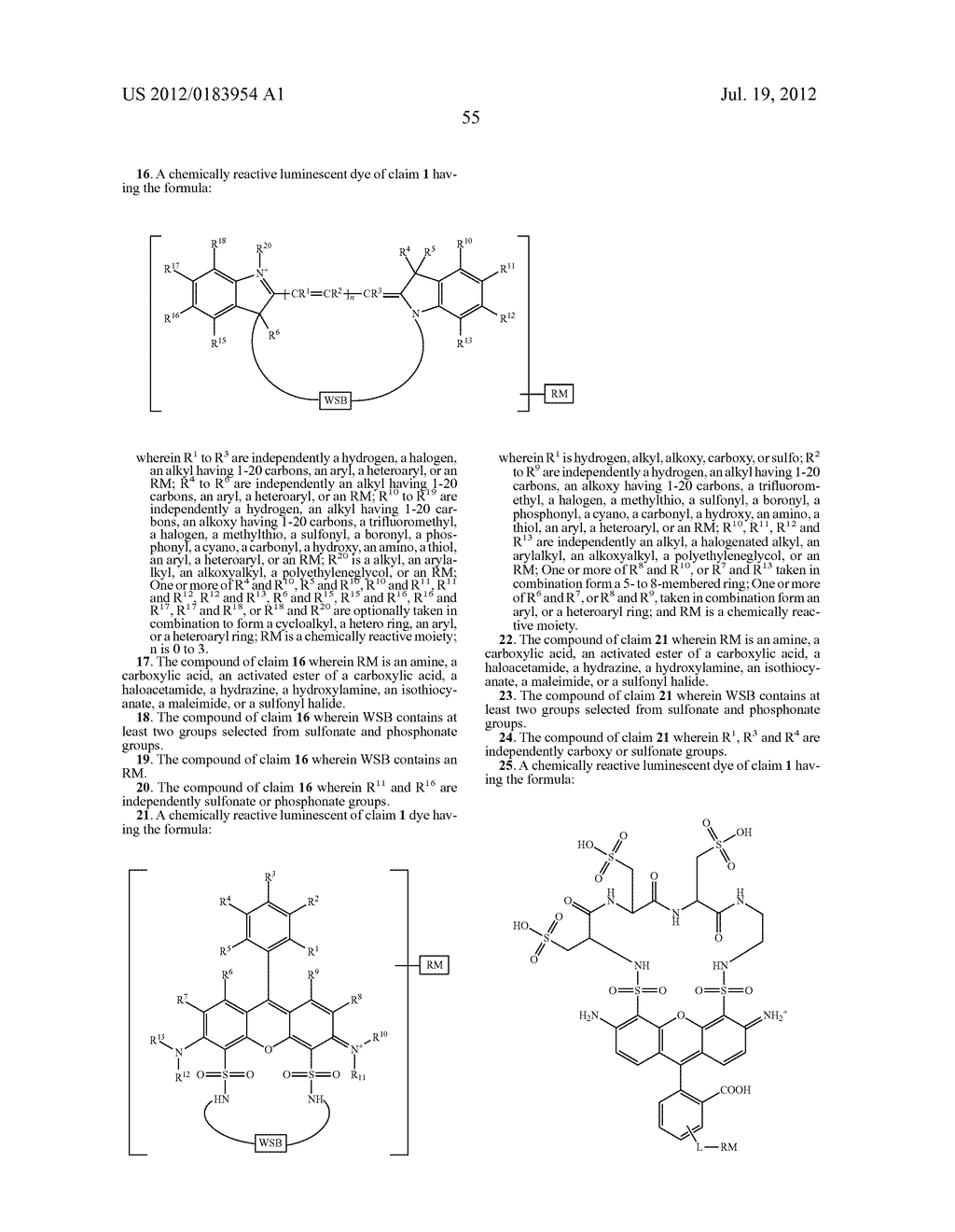 LUMINESCENT DYES WITH A WATER-SOLUBLE INTRAMOLECULAR BRIDGE AND THEIR     BIOLOGICAL CONJUGATES - diagram, schematic, and image 66