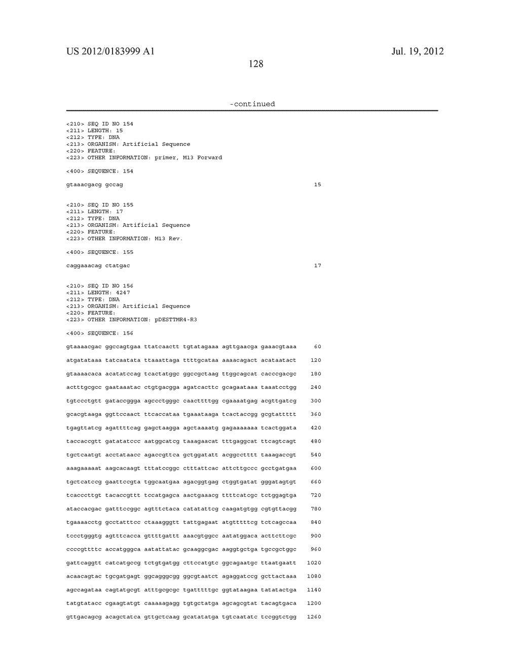 USE OF MULTIPLE RECOMBINATION SITES WITH UNIQUE SPECIFICITY IN     COMBINATIONAL CLONING - diagram, schematic, and image 207