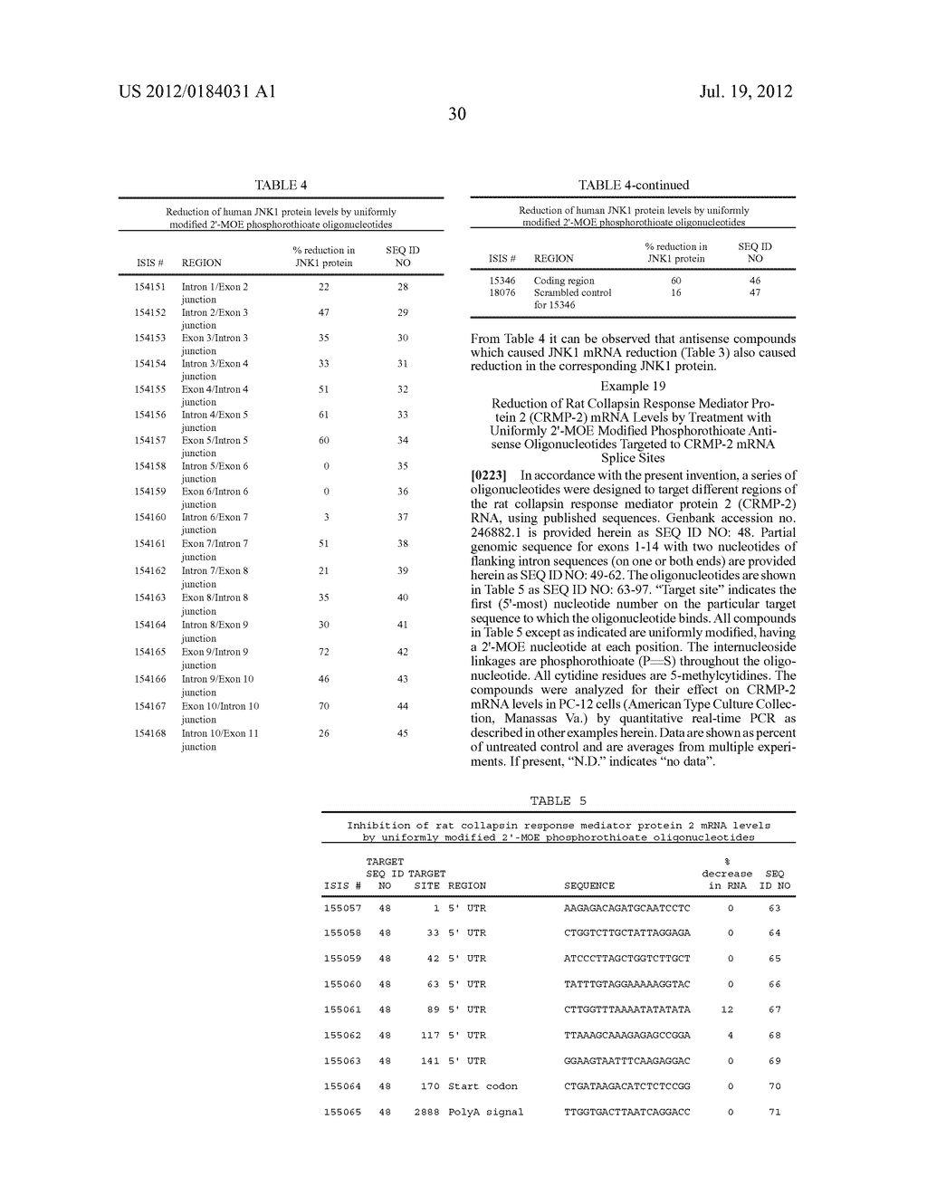 ANTISENSE INHIBITION VIA RNASE H-INDEPENDENT REDUCTION IN MRNA - diagram, schematic, and image 31