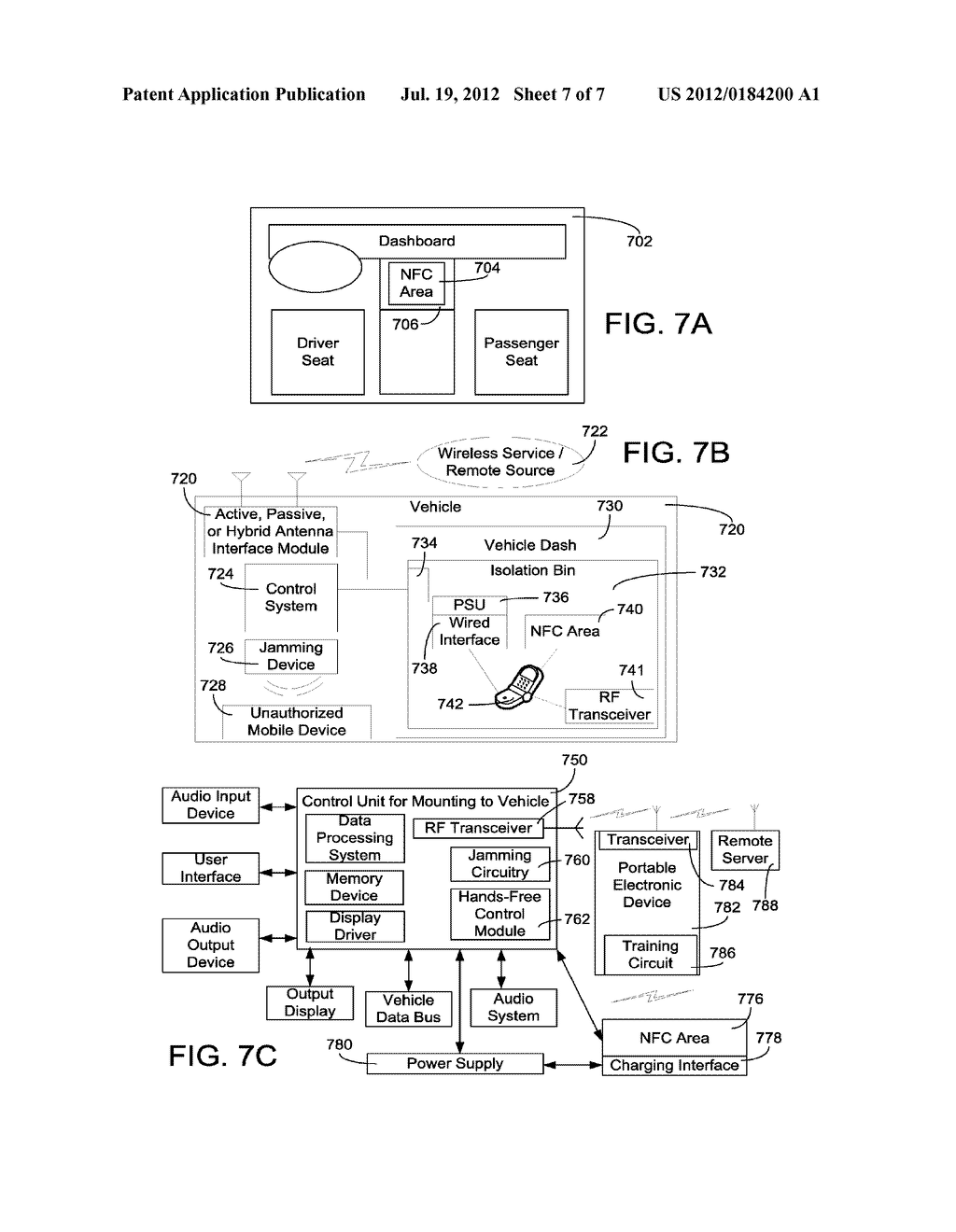 SYSTEM AND METHOD FOR CONFIGURING A WIRELESS CONTROL SYSTEM OF A VEHICLE     USING INDUCTION FIELD COMMUNICATION - diagram, schematic, and image 08