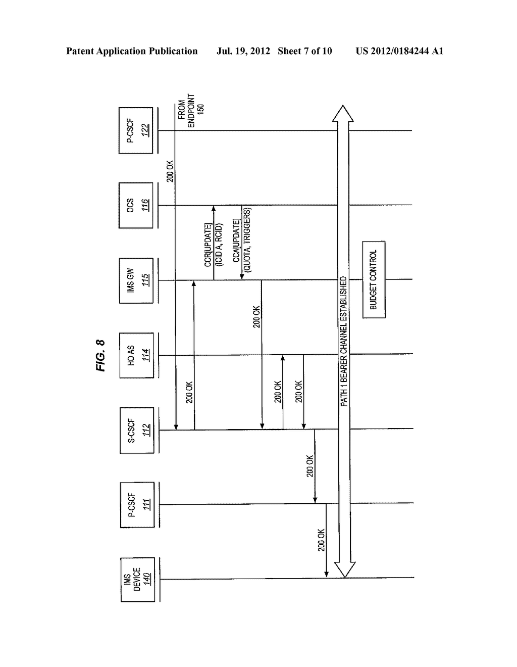 ONLINE CHARGING IN IMS NETWORKS FOR SESSIONS HANDED OVER BETWEEN DIFFERENT     OPERATOR NETWORKS - diagram, schematic, and image 08