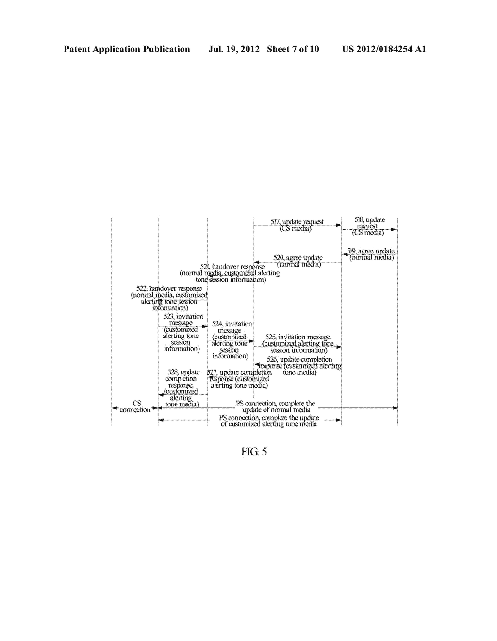 System and Method for Switching Ringing State Session with Customized     Alerting Tone - diagram, schematic, and image 08
