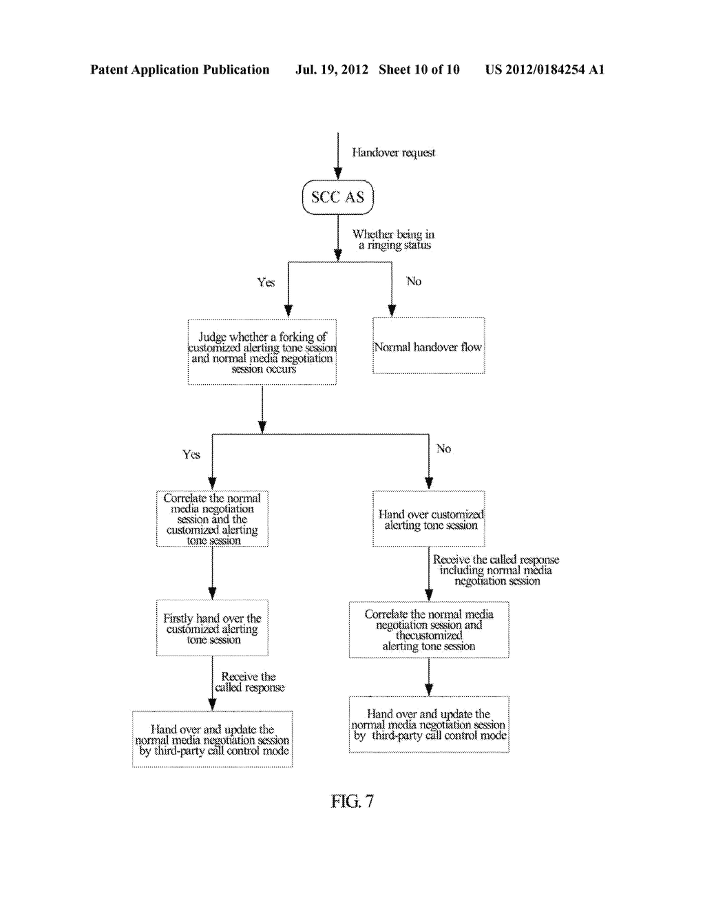 System and Method for Switching Ringing State Session with Customized     Alerting Tone - diagram, schematic, and image 11