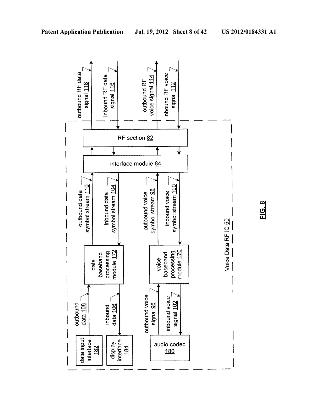 Voice/data/RF integrated circuit - diagram, schematic, and image 09