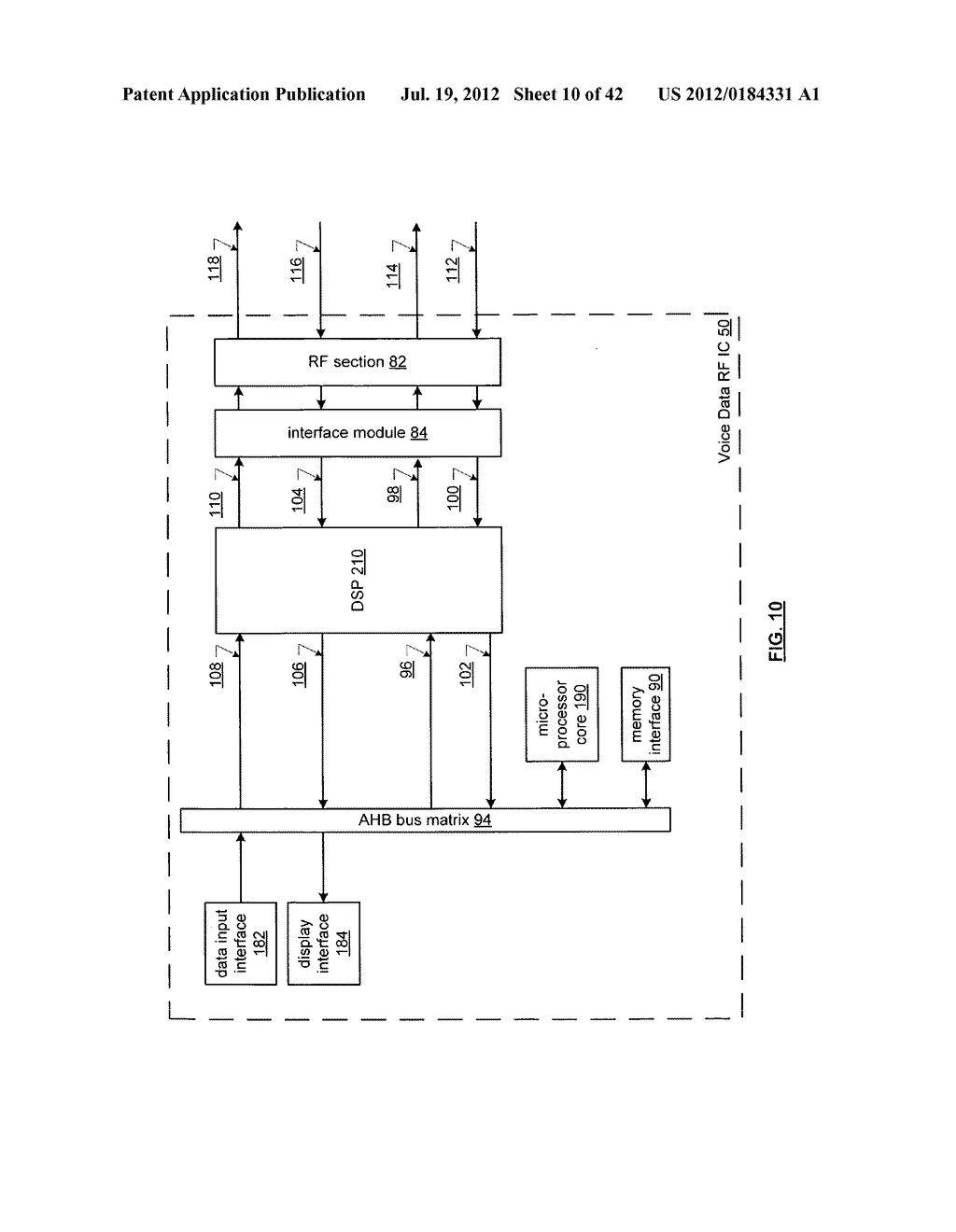 Voice/data/RF integrated circuit - diagram, schematic, and image 11