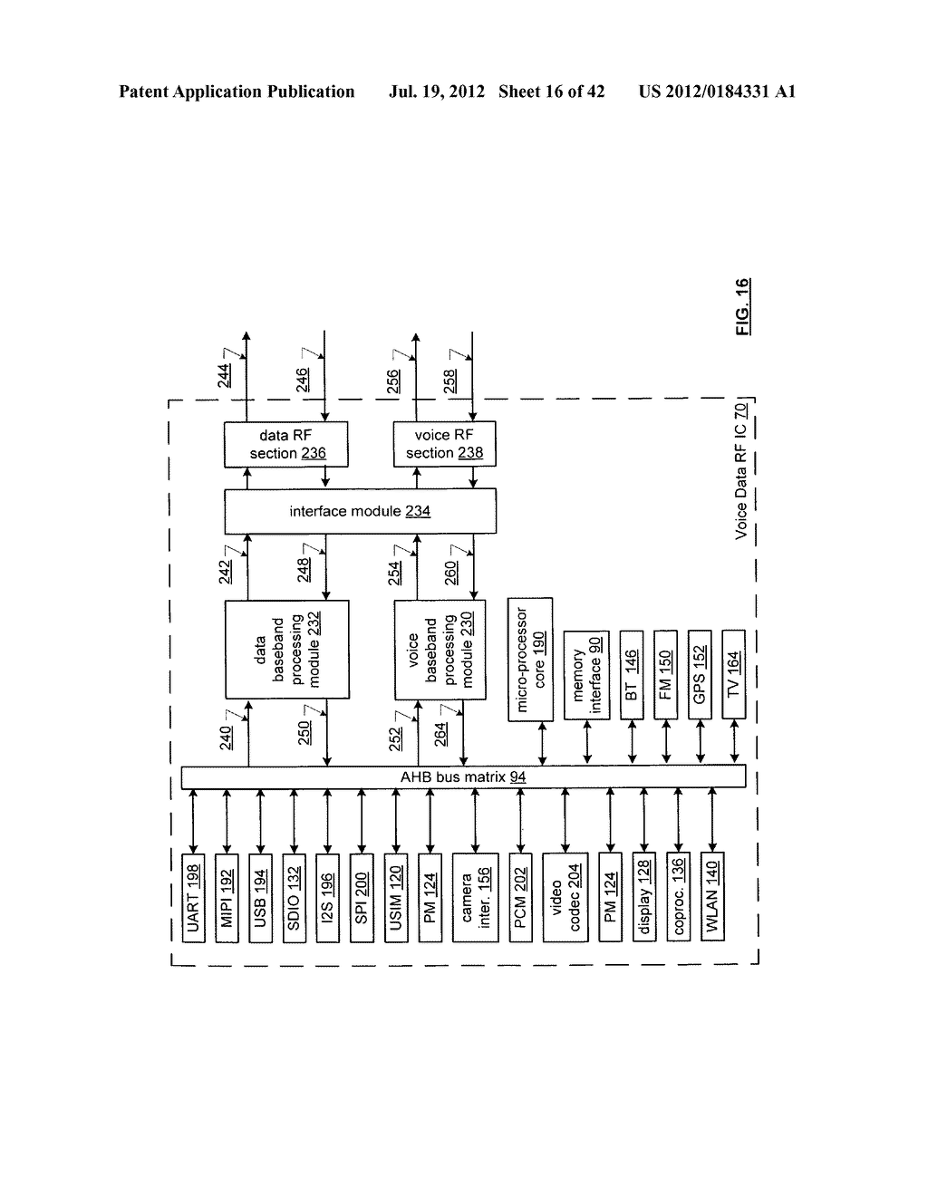 Voice/data/RF integrated circuit - diagram, schematic, and image 17