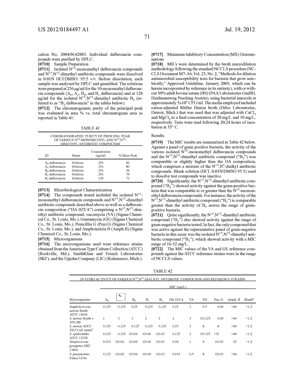 DALBAVANCIN COMPOSITIONS FOR TREATMENT OF BACTERIAL INFECTIONS - diagram, schematic, and image 113