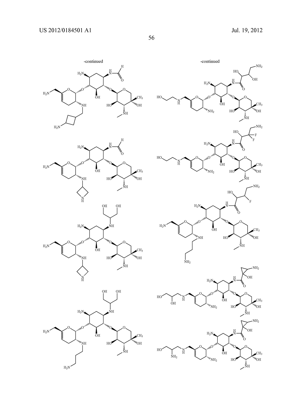 ANTIBACTERIAL AMINOGLYCOSIDE ANALOGS - diagram, schematic, and image 57