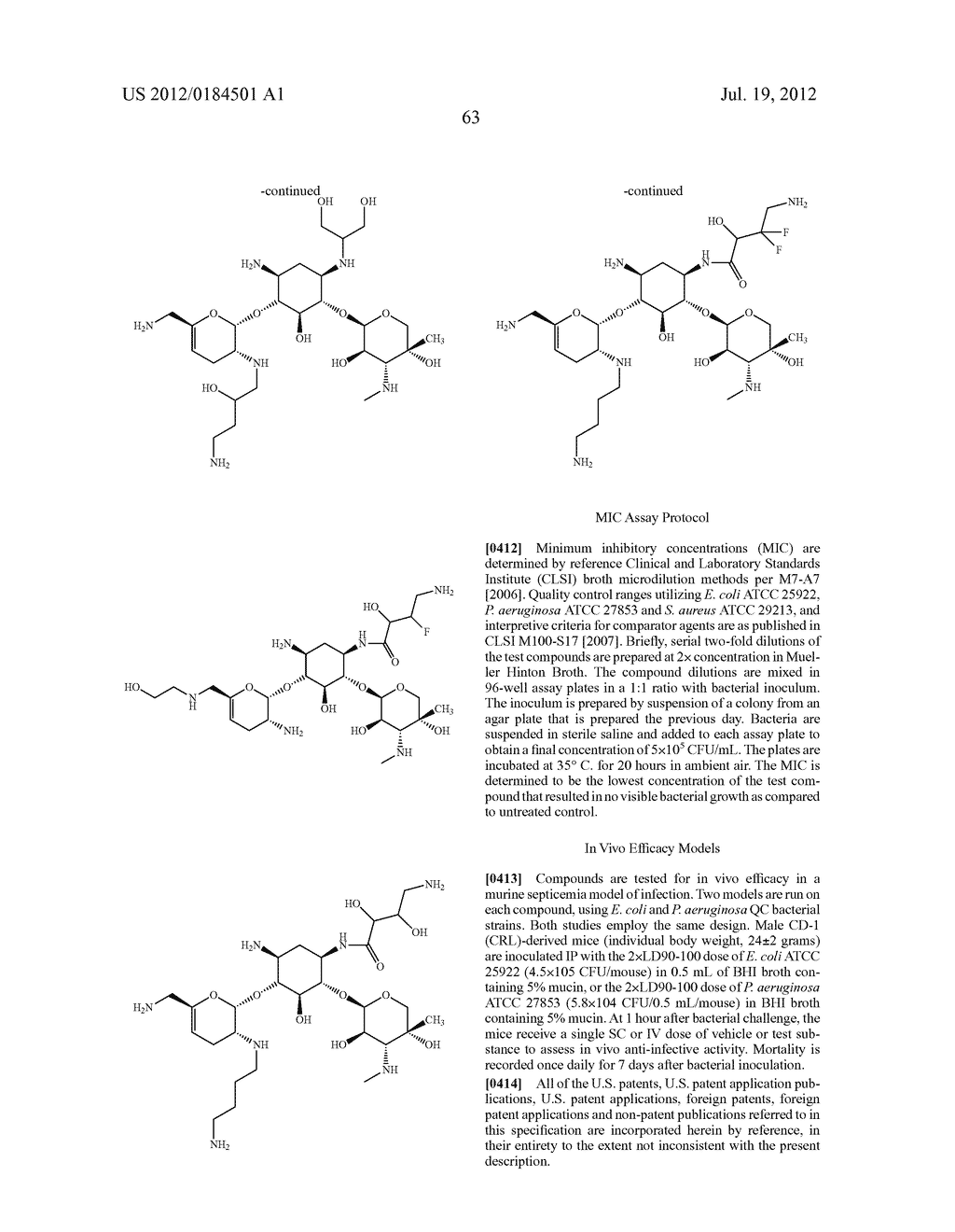 ANTIBACTERIAL AMINOGLYCOSIDE ANALOGS - diagram, schematic, and image 64