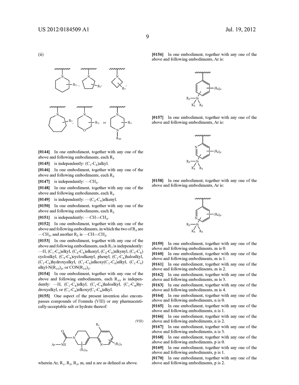 Compounds as TRVP1 Blockers, Pharmaceutical Compositions and Medical Uses     Thereof - diagram, schematic, and image 10