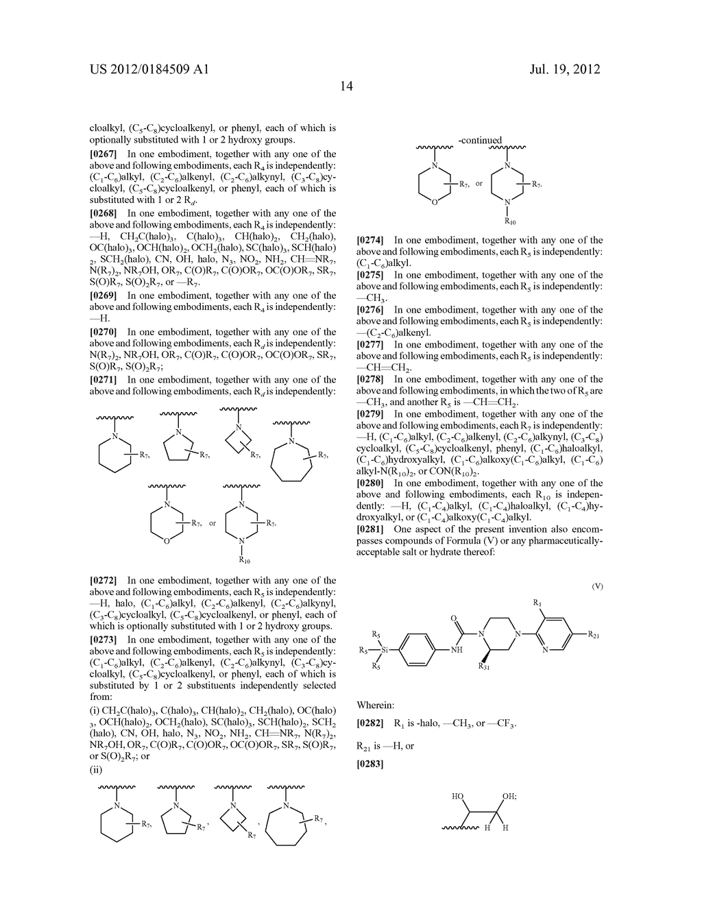 Compounds as TRVP1 Blockers, Pharmaceutical Compositions and Medical Uses     Thereof - diagram, schematic, and image 15