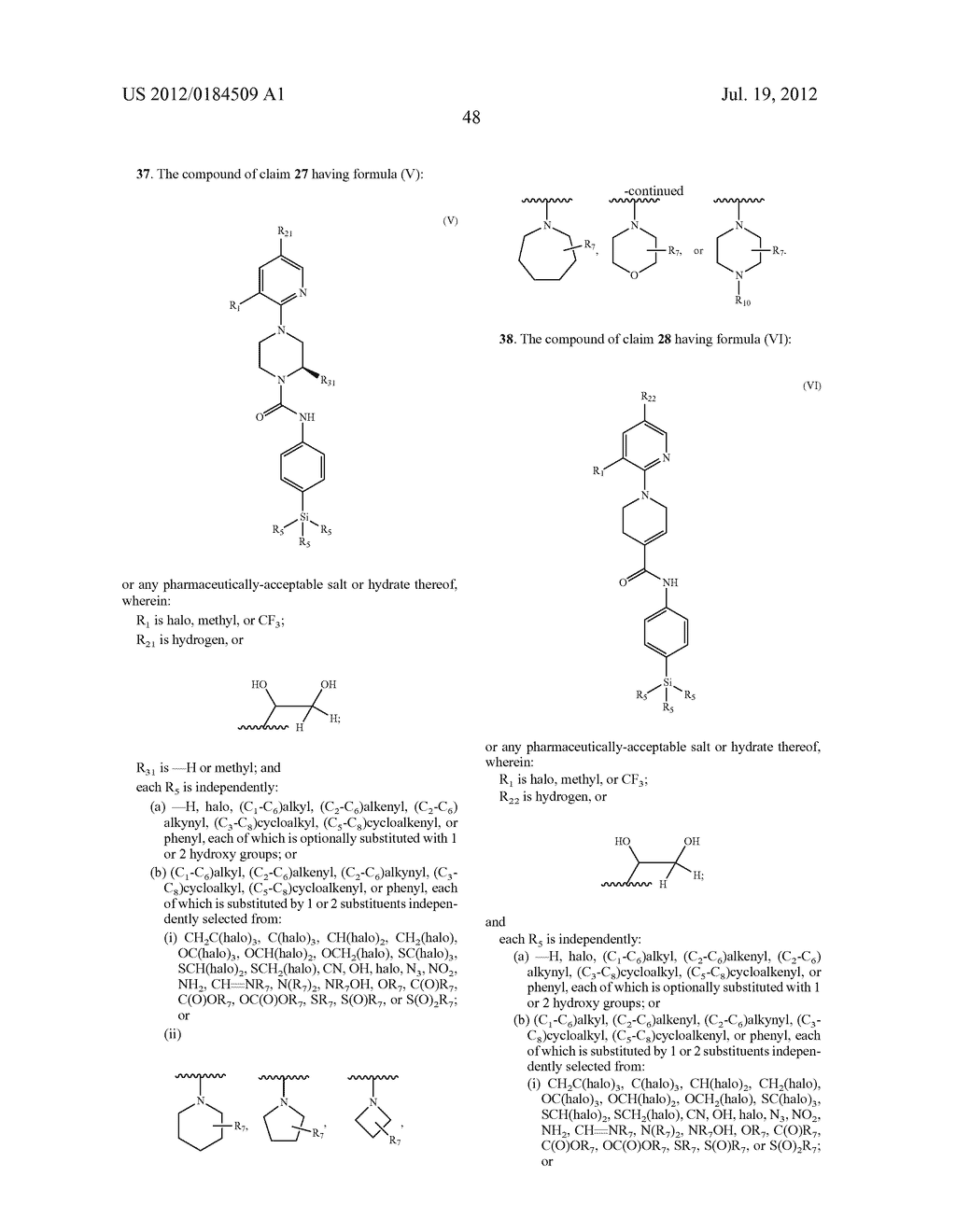 Compounds as TRVP1 Blockers, Pharmaceutical Compositions and Medical Uses     Thereof - diagram, schematic, and image 49
