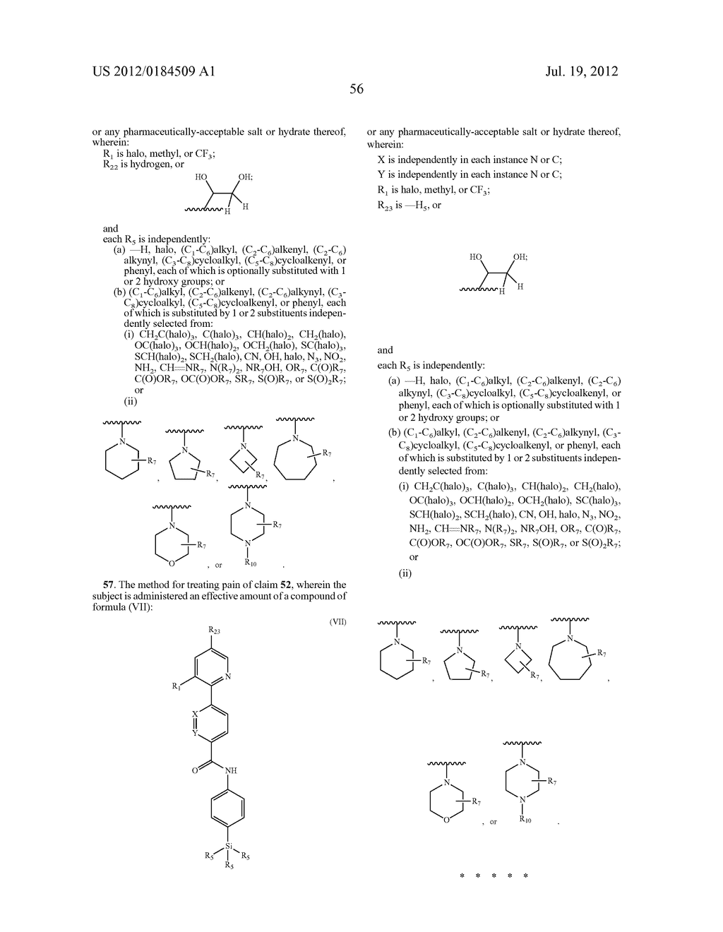 Compounds as TRVP1 Blockers, Pharmaceutical Compositions and Medical Uses     Thereof - diagram, schematic, and image 57