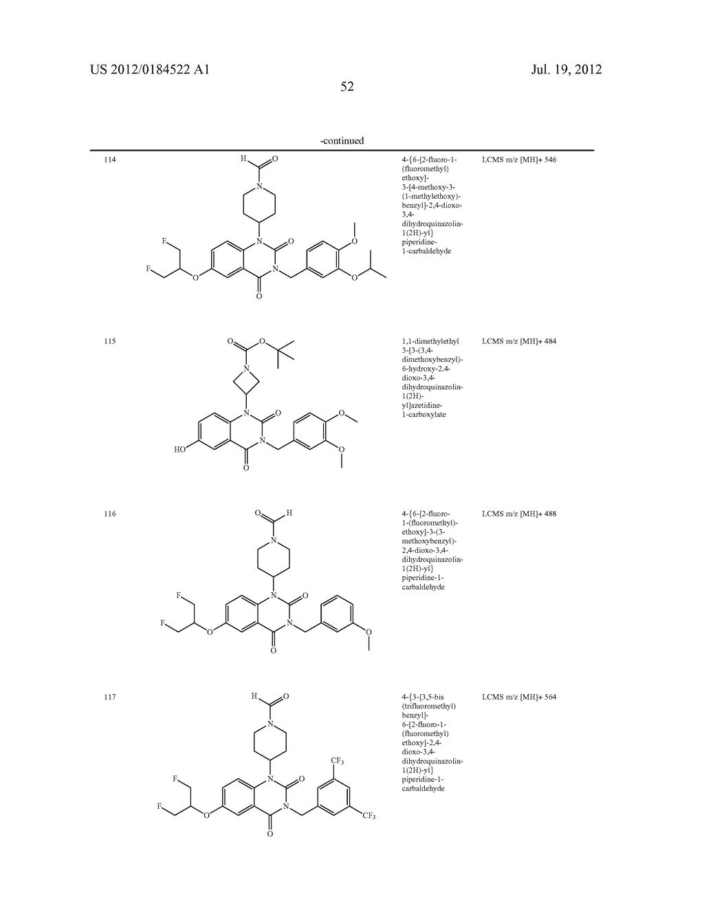 THERAPEUTIC APPLICATIONS IN THE CARDIOVASCULAR FIELD OF QUINAZOLINEDIONE     DERIVATIVES - diagram, schematic, and image 53