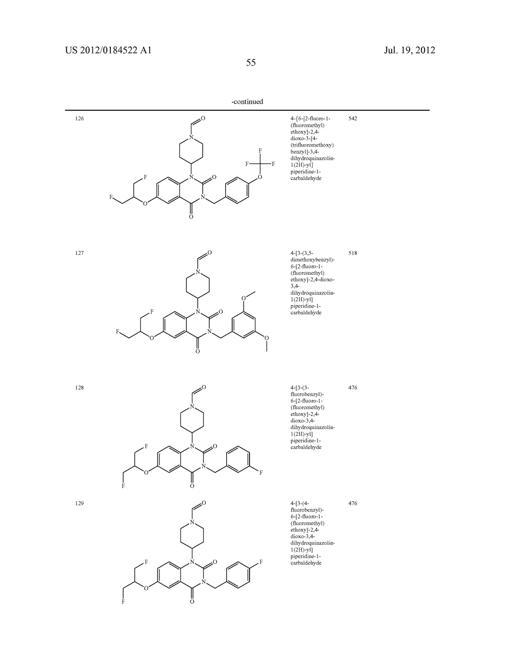 THERAPEUTIC APPLICATIONS IN THE CARDIOVASCULAR FIELD OF QUINAZOLINEDIONE     DERIVATIVES - diagram, schematic, and image 56