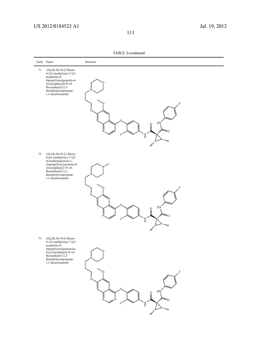 C-Met Modulators and Method of Use - diagram, schematic, and image 112