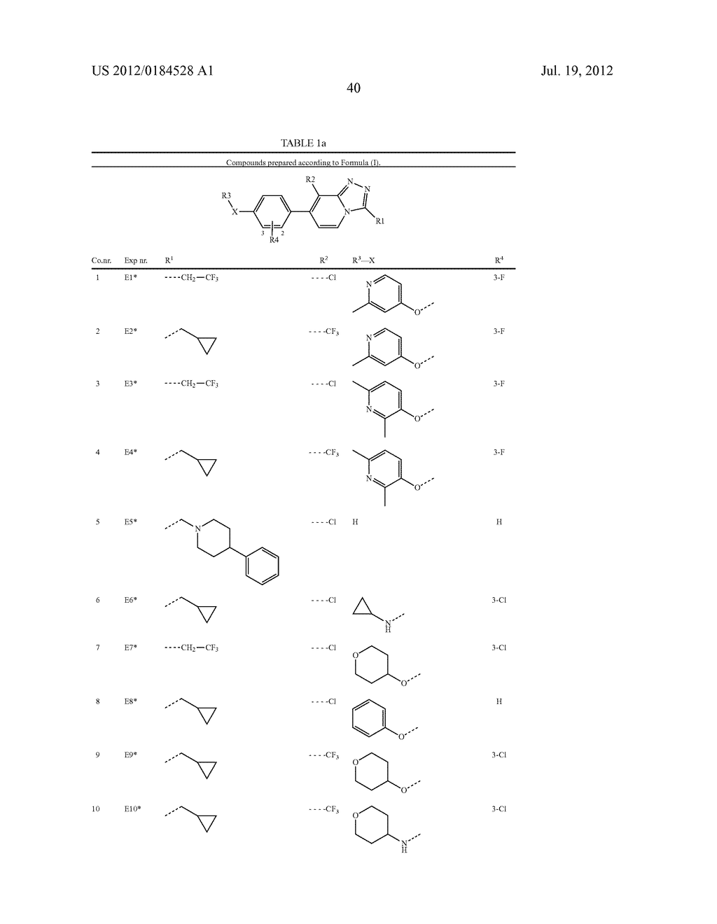 7-ARYL-1,2,4-TRIAZOLO[4,3-a]PYRIDINE DERIVATIVES AND THEIR USE AS POSITIVE     ALLOSTERIC MODULATORS OF MGLUR2 RECEPTORS - diagram, schematic, and image 41