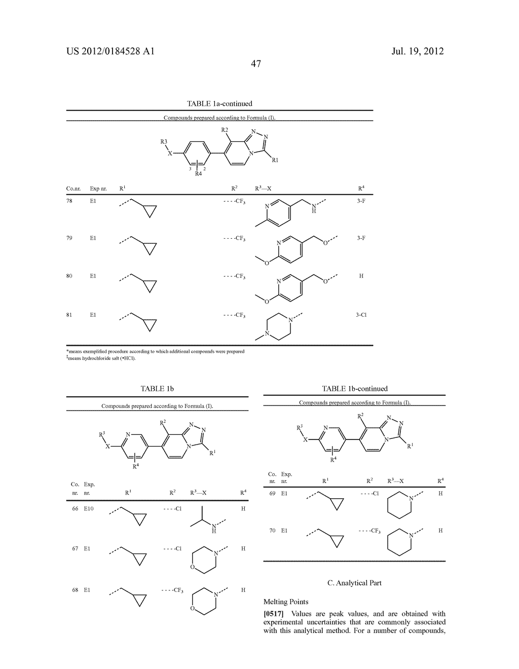 7-ARYL-1,2,4-TRIAZOLO[4,3-a]PYRIDINE DERIVATIVES AND THEIR USE AS POSITIVE     ALLOSTERIC MODULATORS OF MGLUR2 RECEPTORS - diagram, schematic, and image 48