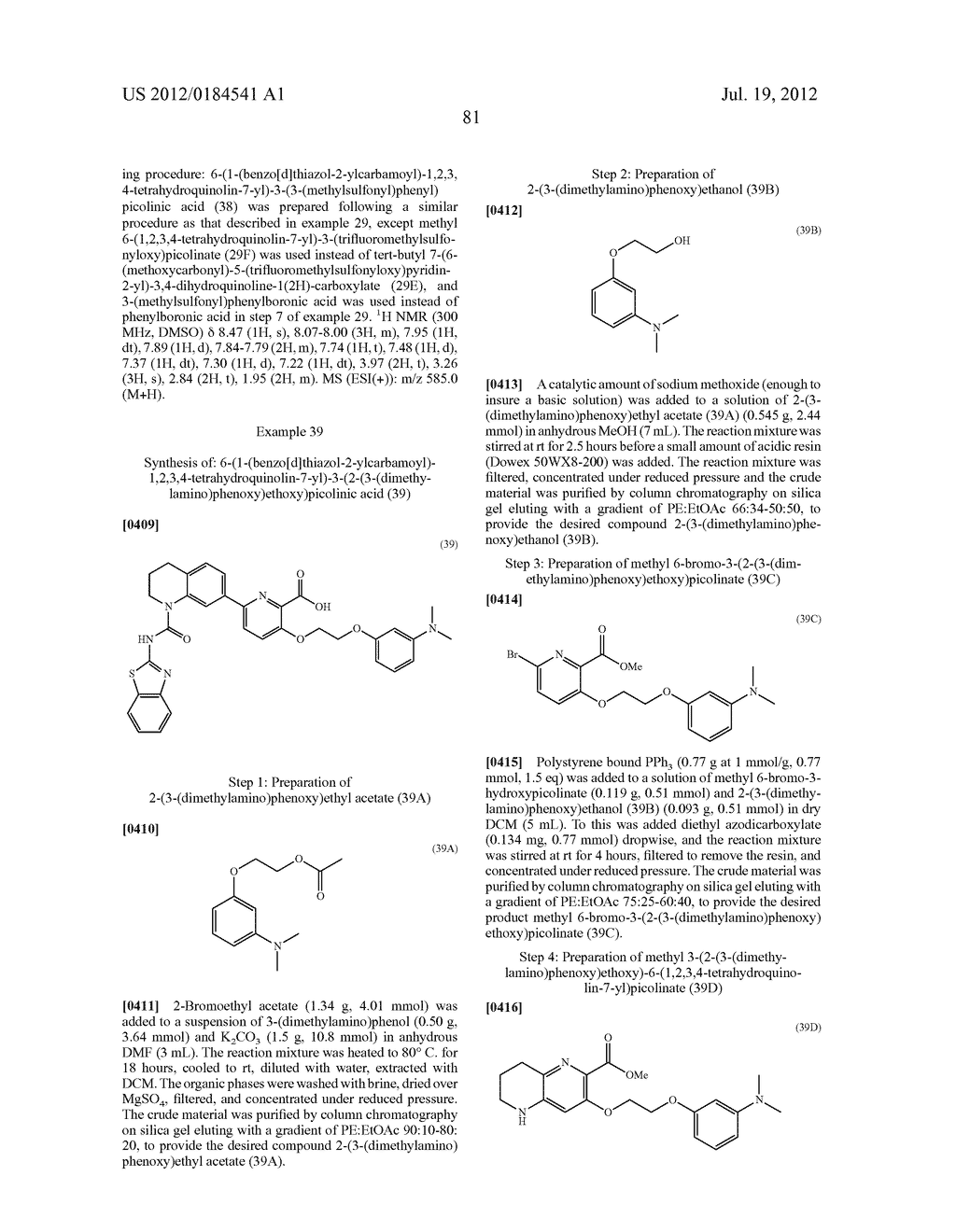 COMPOUNDS AND METHODS OF USE - diagram, schematic, and image 89