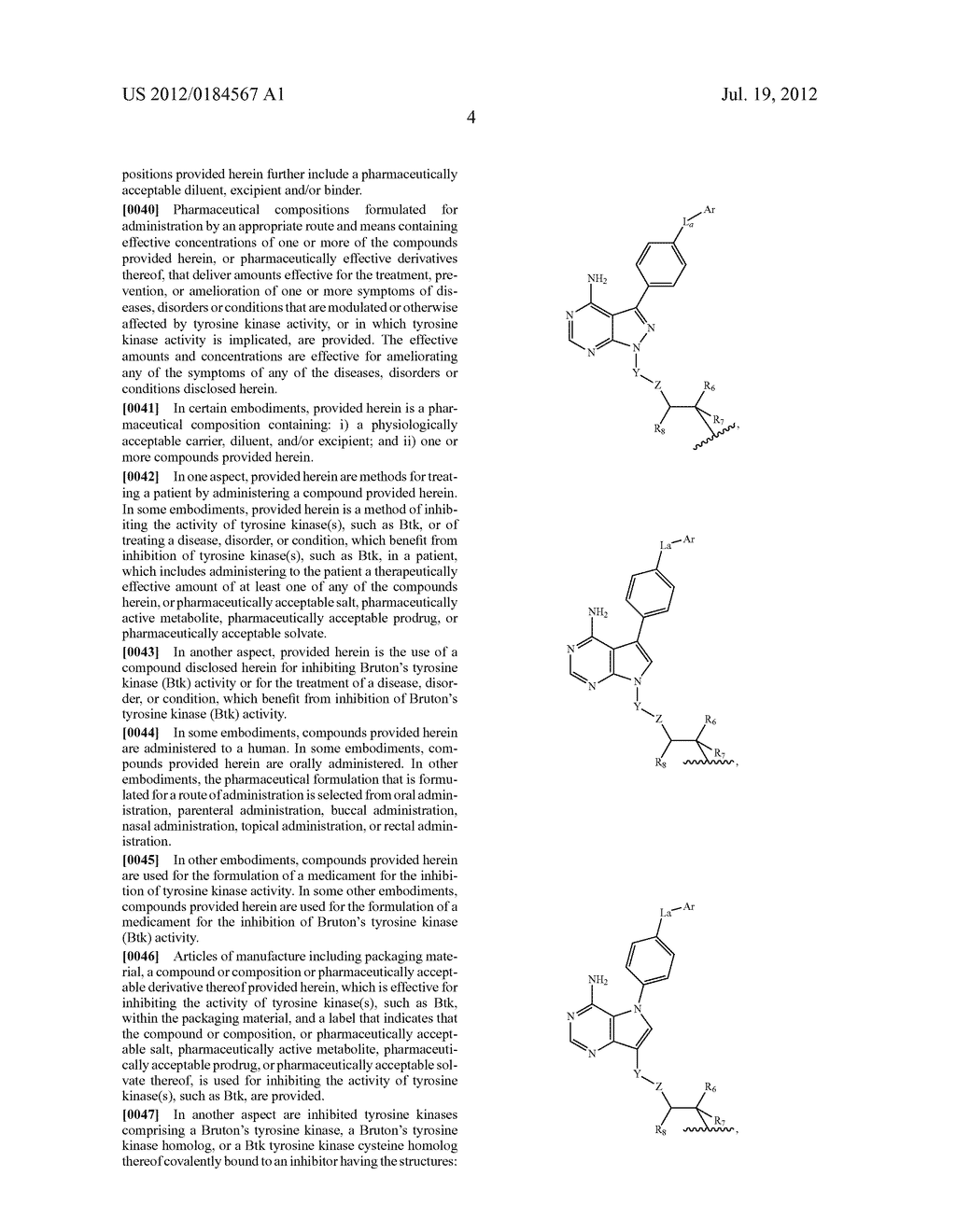 INHIBITORS OF BRUTON'S TYROSINE KINASE - diagram, schematic, and image 12