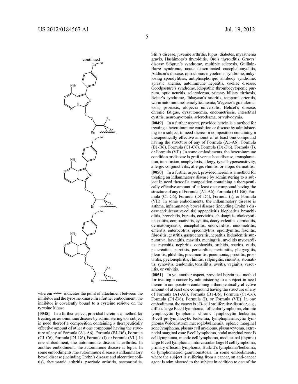 INHIBITORS OF BRUTON'S TYROSINE KINASE - diagram, schematic, and image 13