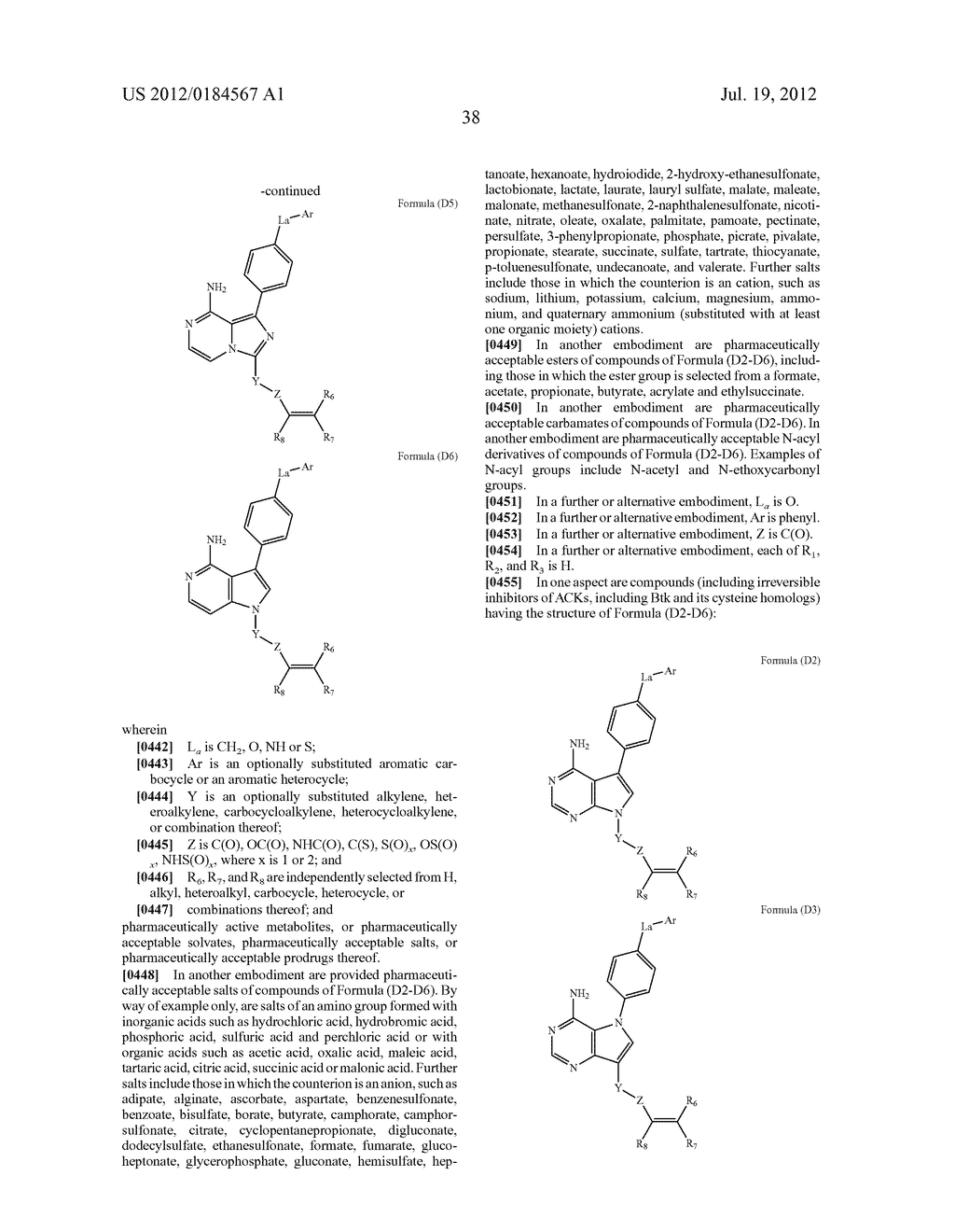 INHIBITORS OF BRUTON'S TYROSINE KINASE - diagram, schematic, and image 46