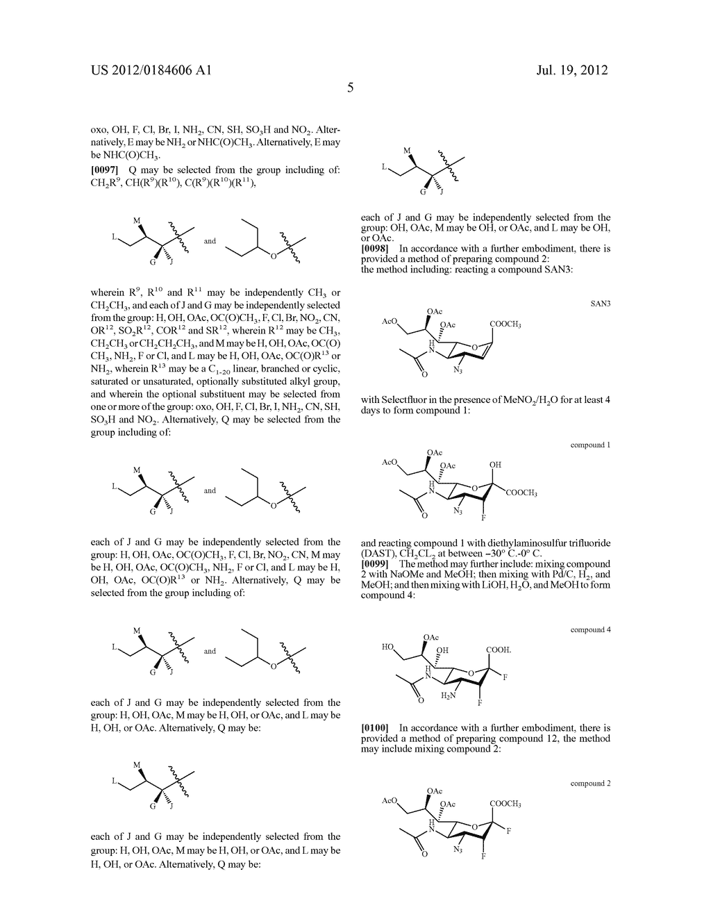 NEURAMINIDASE INHIBITOR COMPOUNDS, COMPOSITIONS AND METHODS FOR THE USE     THEREOF IN ANTI-VIRAL TREATMENTS - diagram, schematic, and image 14