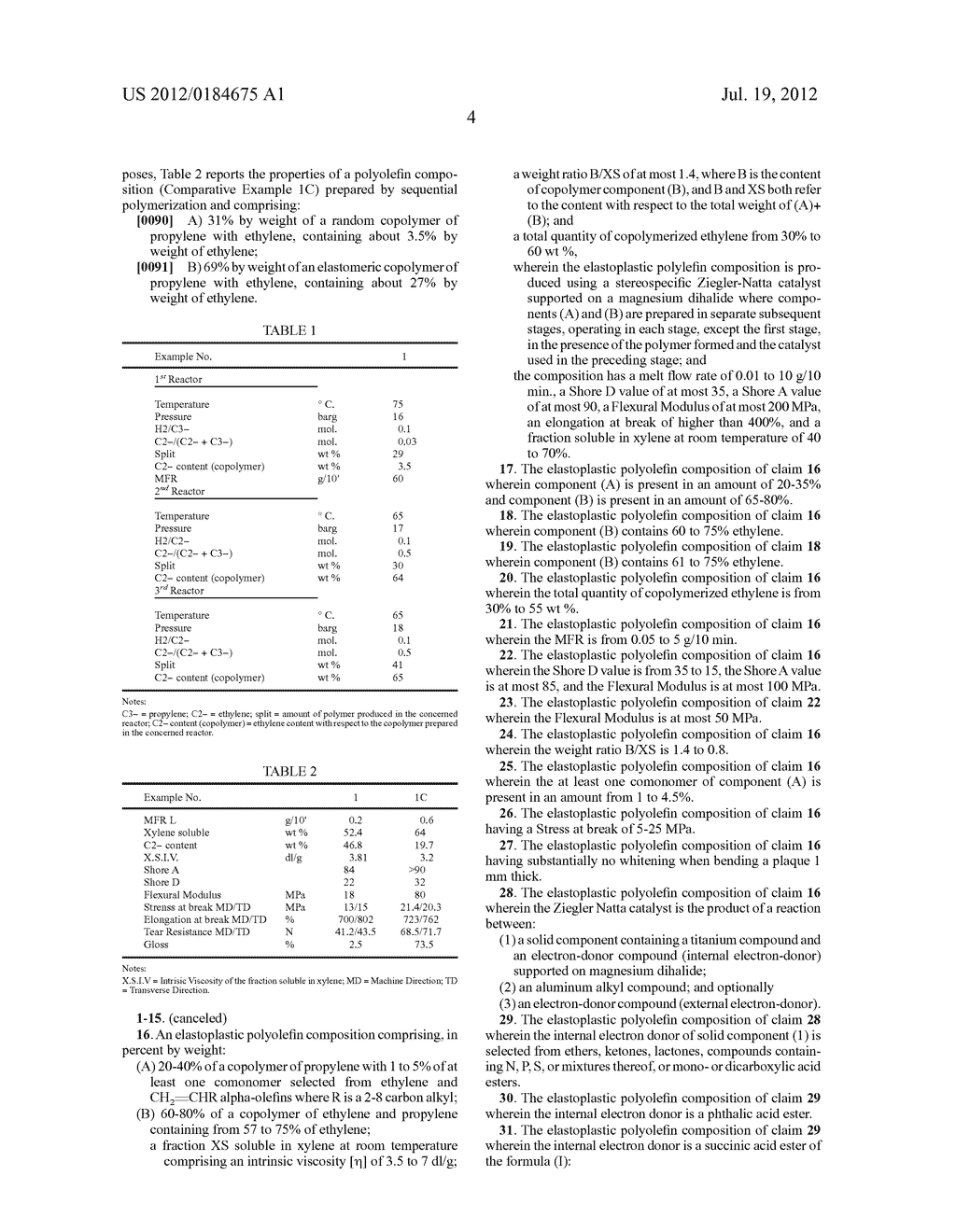 ELASTOPLASTIC POLYOLEFIN COMPOSITIONS HAVING LOW GLOSS - diagram, schematic, and image 05