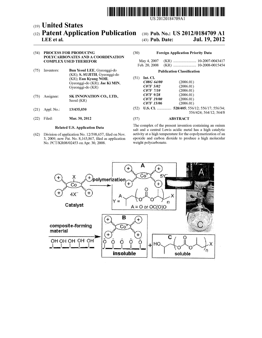 PROCESS FOR PRODUCING POLYCARBONATES AND A COORDINATION COMPLEX USED     THEREFOR - diagram, schematic, and image 01