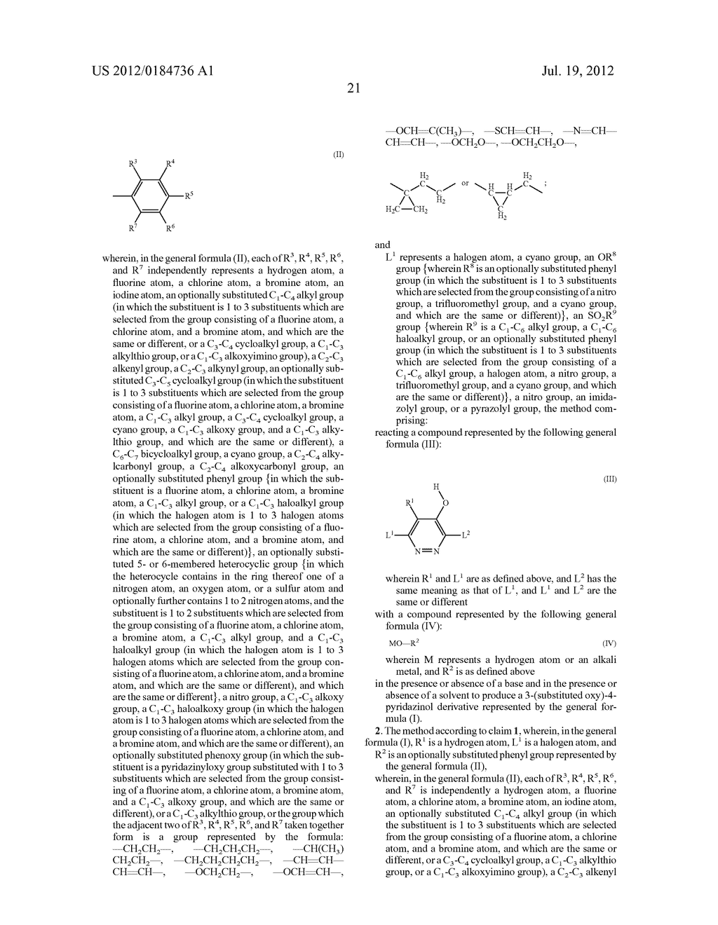 METHOD FOR PRODUCING A 3-(SUBSTITUTED-OXY)-4-PYRIDAZINOL DERIVATIVE - diagram, schematic, and image 22