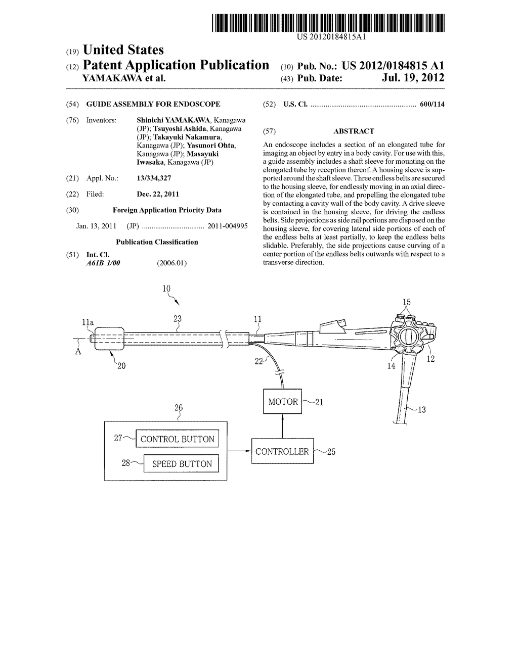 GUIDE ASSEMBLY FOR ENDOSCOPE - diagram, schematic, and image 01