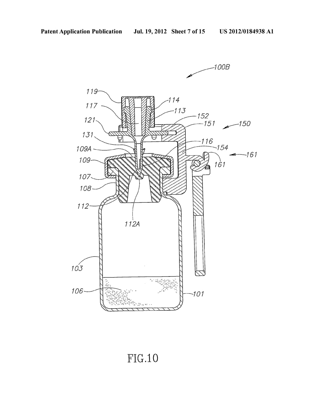 VIAL ASSEMBLAGE WITH VIAL AND PRE-ATTACHED FLUID TRANSFER DEVICE - diagram, schematic, and image 08