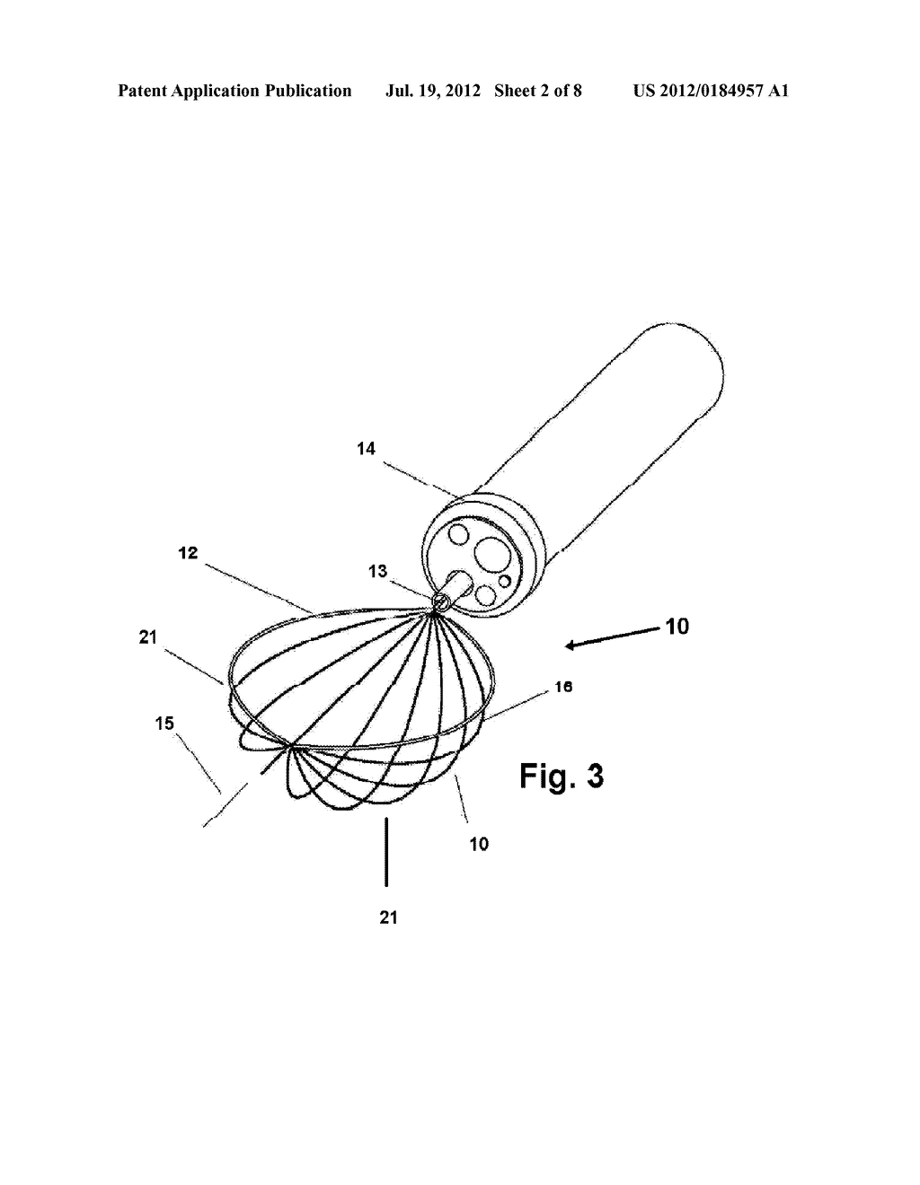 SURGICAL RETRIEVAL DEVICE RADIALLY DEPLOYABLE FROM A COLLAPSED POSITION TO     A SNARE OR CAUTERIZATION LOOP - diagram, schematic, and image 03