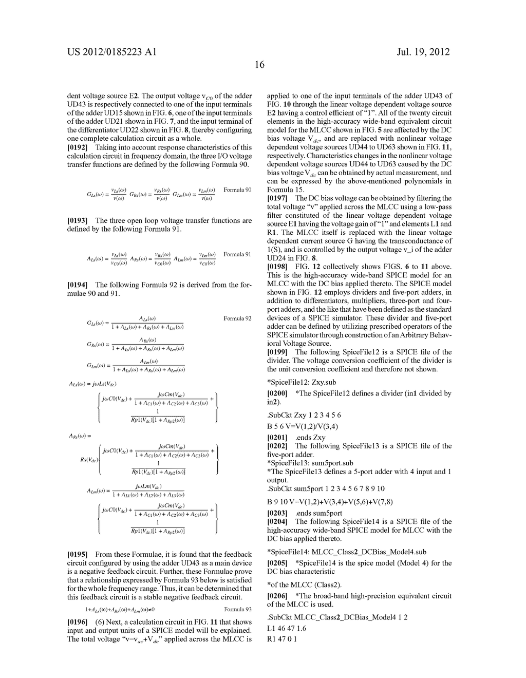 CIRCUIT SIMULATION MODEL OF CAPACITOR, CONSTRUCTING METHOD OF SIMULATION     MODEL, METHOD OF CIRCUIT SIMULATION, CIRCUIT SIMULATOR - diagram, schematic, and image 35