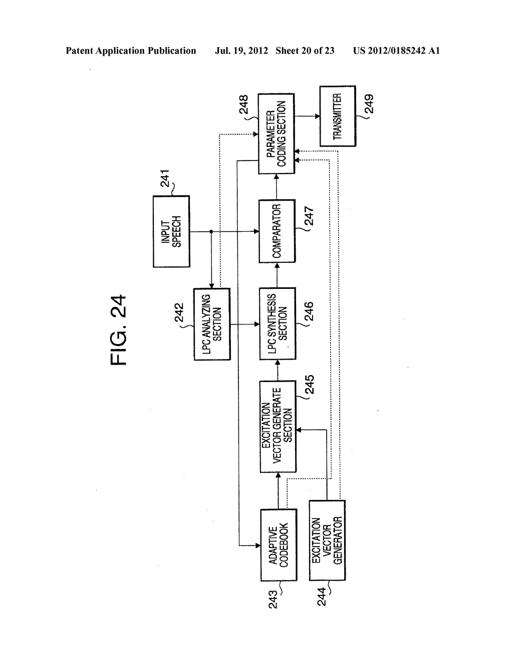 EXCITATION VECTOR GENERATOR, SPEECH CODER AND SPEECH DECODER - diagram, schematic, and image 21