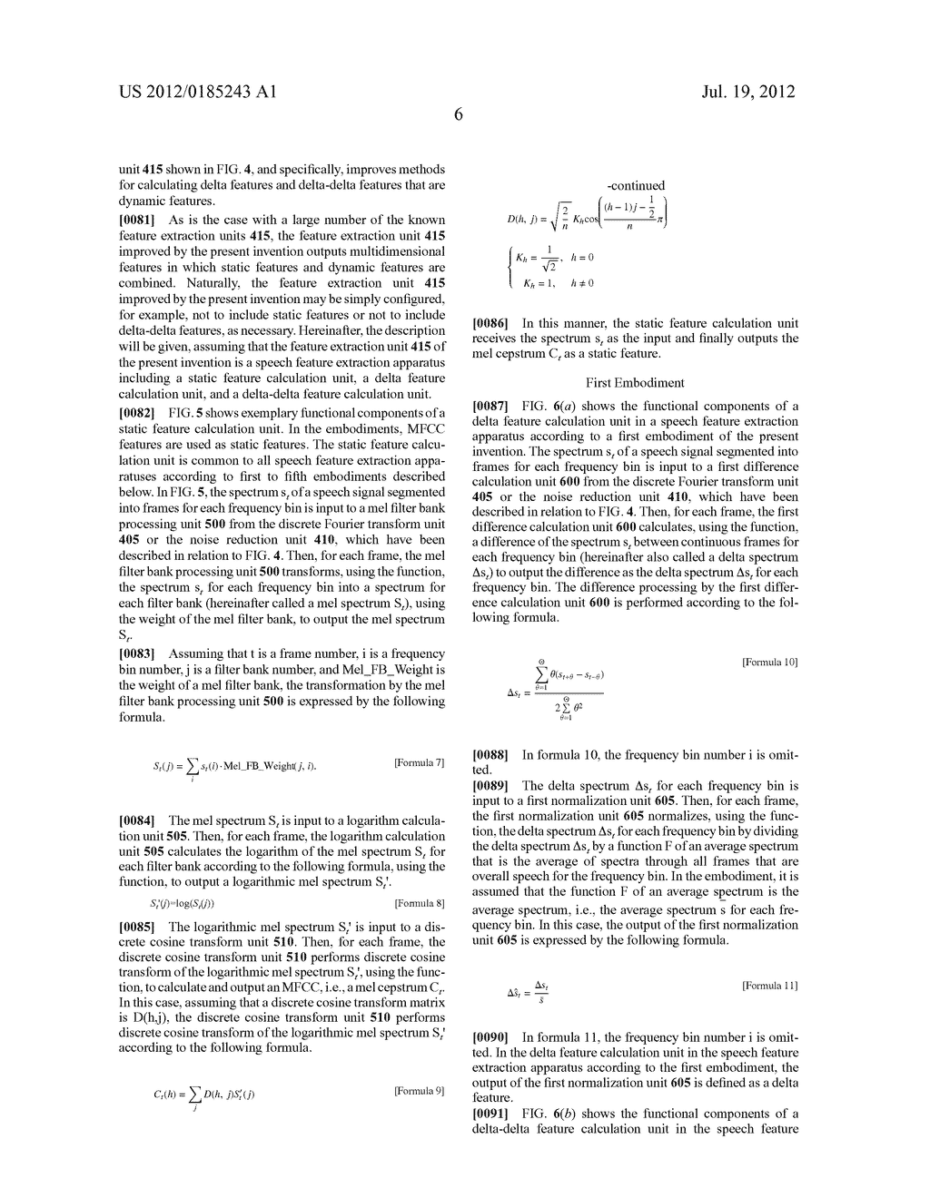 SPEECH FEATURE EXTRACTION APPARATUS, SPEECH FEATURE EXTRACTION METHOD, AND     SPEECH FEATURE EXTRACTION PROGRAM - diagram, schematic, and image 22