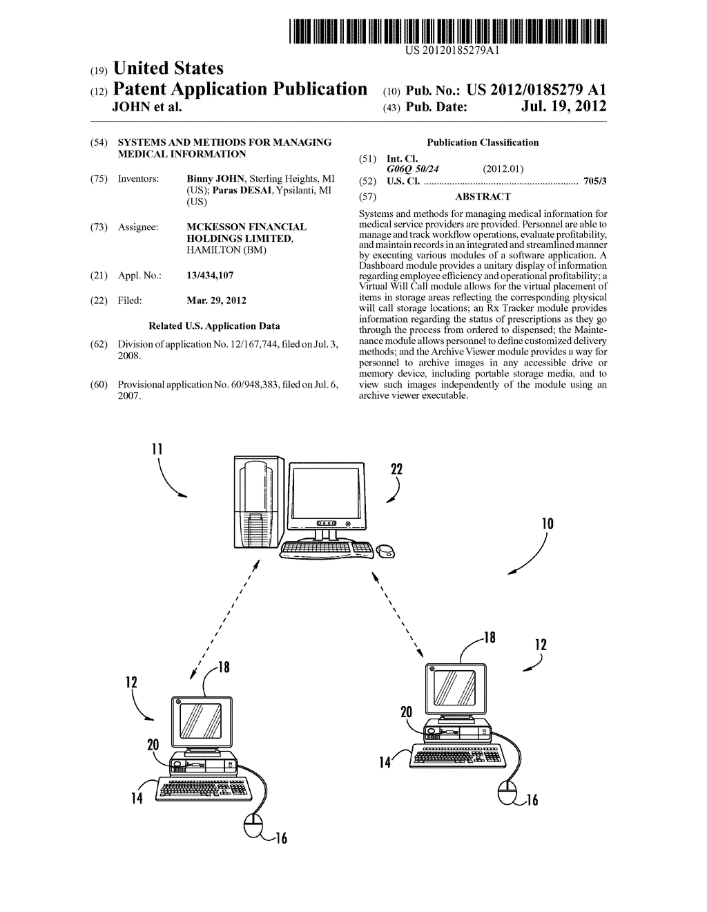 SYSTEMS AND METHODS FOR MANAGING MEDICAL INFORMATION - diagram, schematic, and image 01