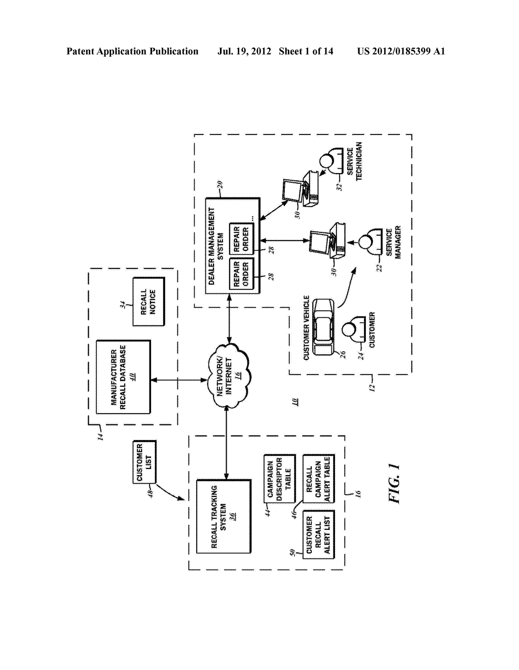 AUTOMOTIVE REPAIR WARRANTY AND RECALL TRACKING - diagram, schematic, and image 02