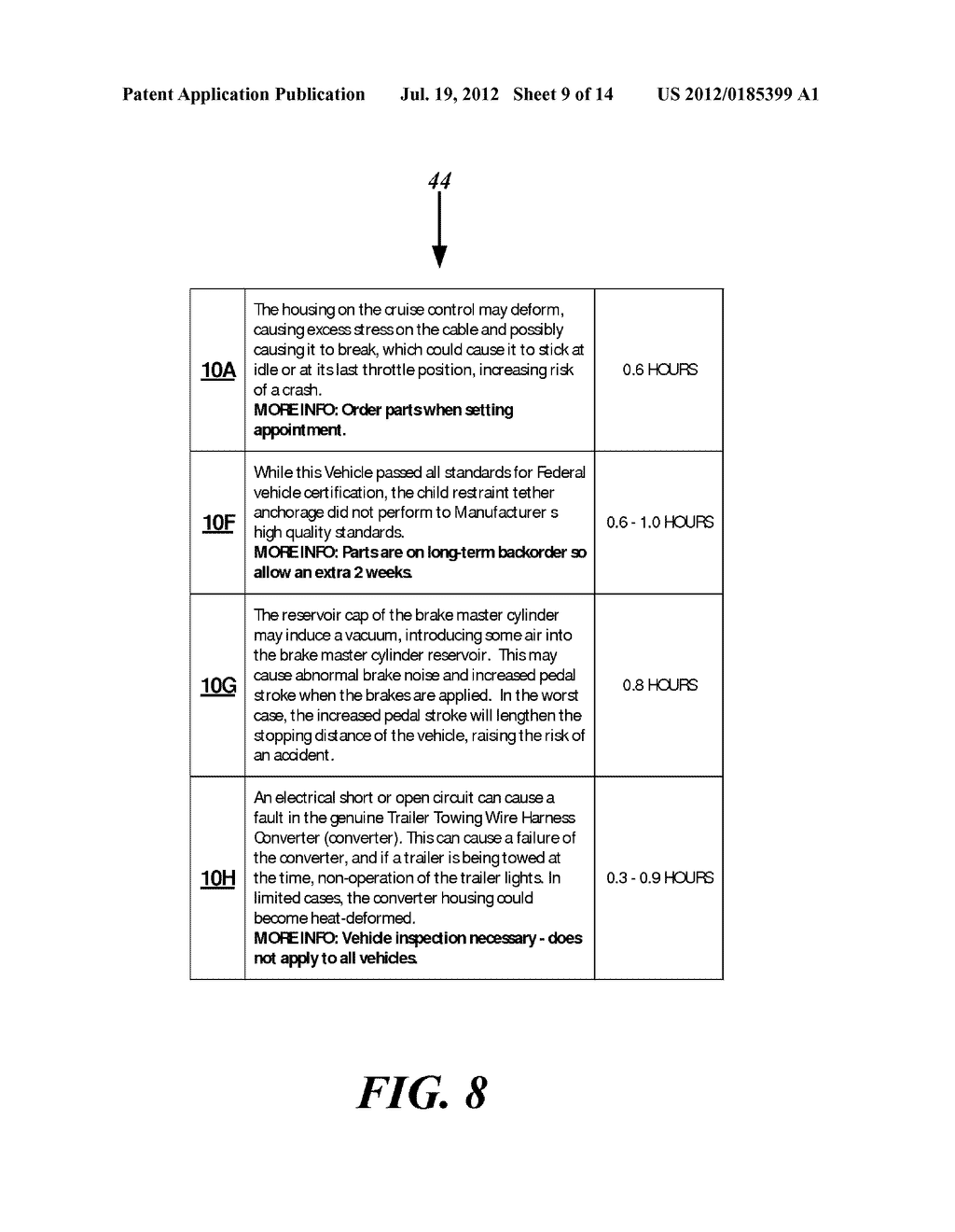 AUTOMOTIVE REPAIR WARRANTY AND RECALL TRACKING - diagram, schematic, and image 10