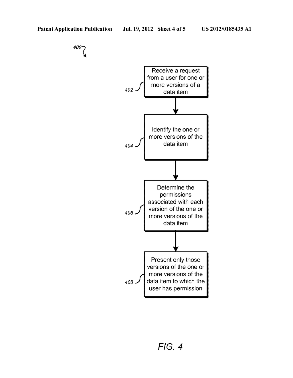 ORGANIZING VERSIONING ACCORDING TO PERMISSIONS - diagram, schematic, and image 05