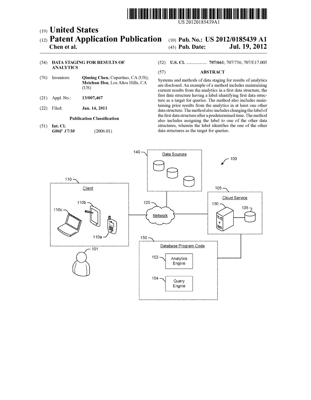 DATA STAGING FOR RESULTS OF ANALYTICS - diagram, schematic, and image 01