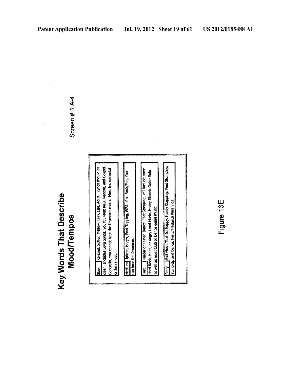 METHOD AND APPARATUS FOR GENERATING AND UPDATING A PRE-CATEGORIZED SONG     DATABASE FROM WHICH CONSUMERS MAY SELECT AND THEN DOWNLOAD DESIRED     PLAYLISTS - diagram, schematic, and image 20