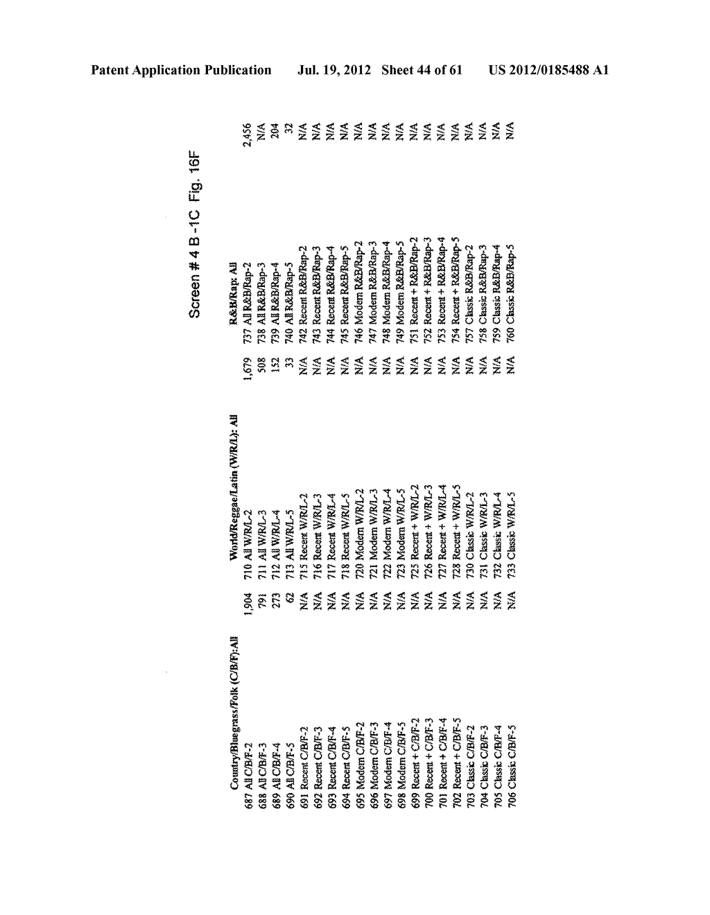 METHOD AND APPARATUS FOR GENERATING AND UPDATING A PRE-CATEGORIZED SONG     DATABASE FROM WHICH CONSUMERS MAY SELECT AND THEN DOWNLOAD DESIRED     PLAYLISTS - diagram, schematic, and image 45