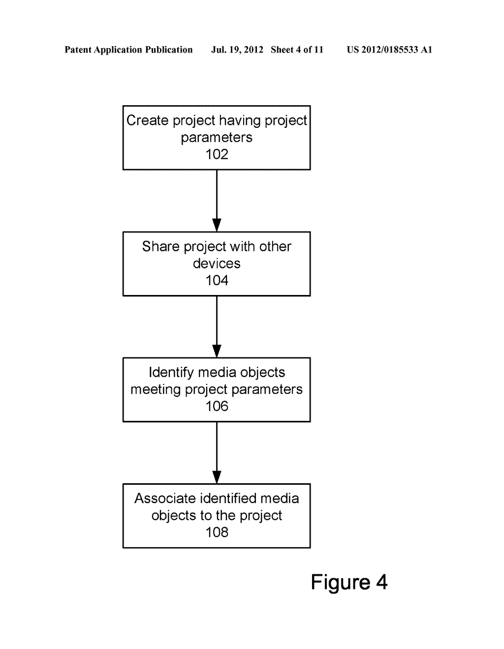 METHOD AND SYSTEM FOR MANAGING MEDIA OBJECTS IN MOBILE COMMUNICATION     DEVICES - diagram, schematic, and image 05