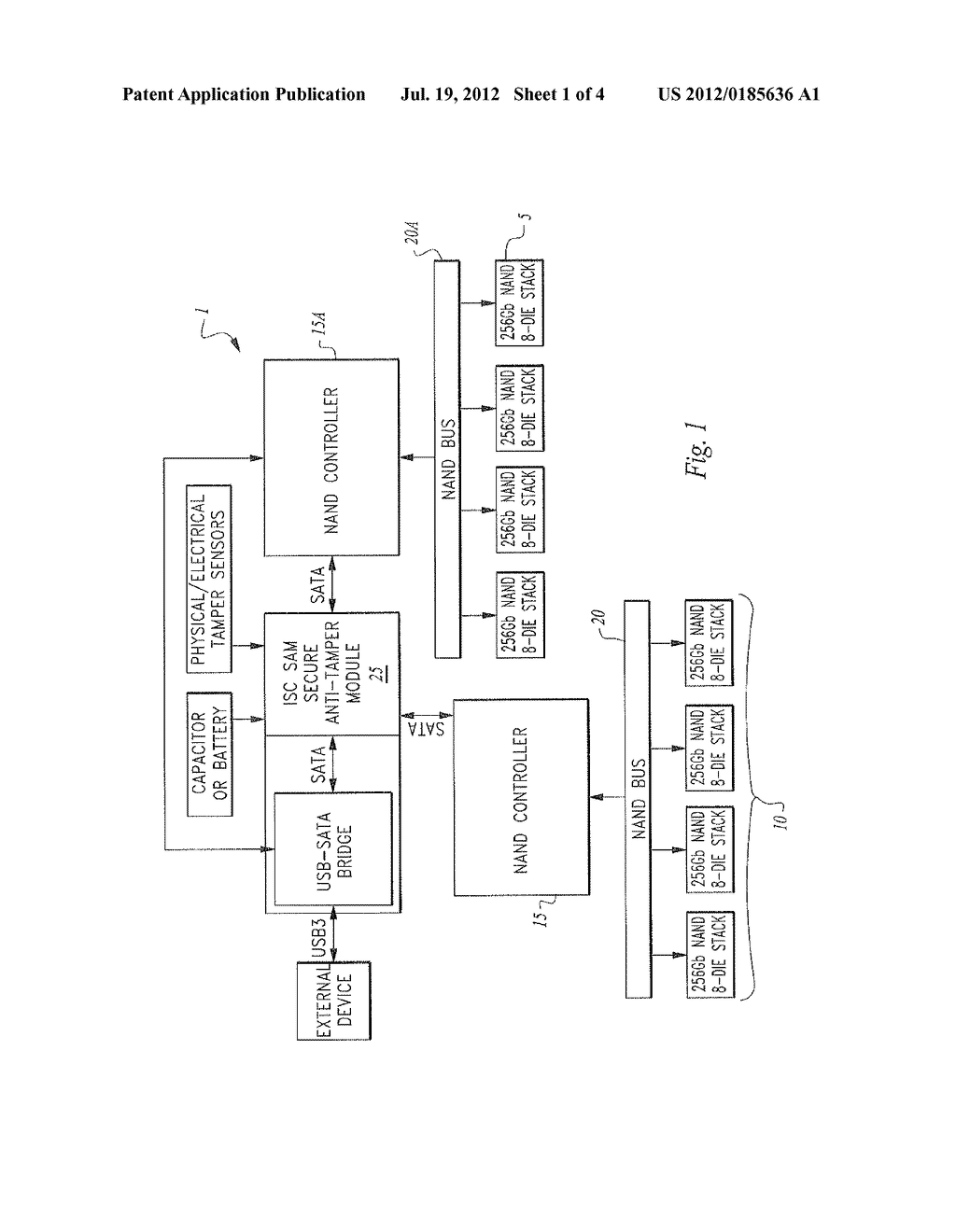 Tamper-Resistant Memory Device With Variable Data Transmission Rate - diagram, schematic, and image 02