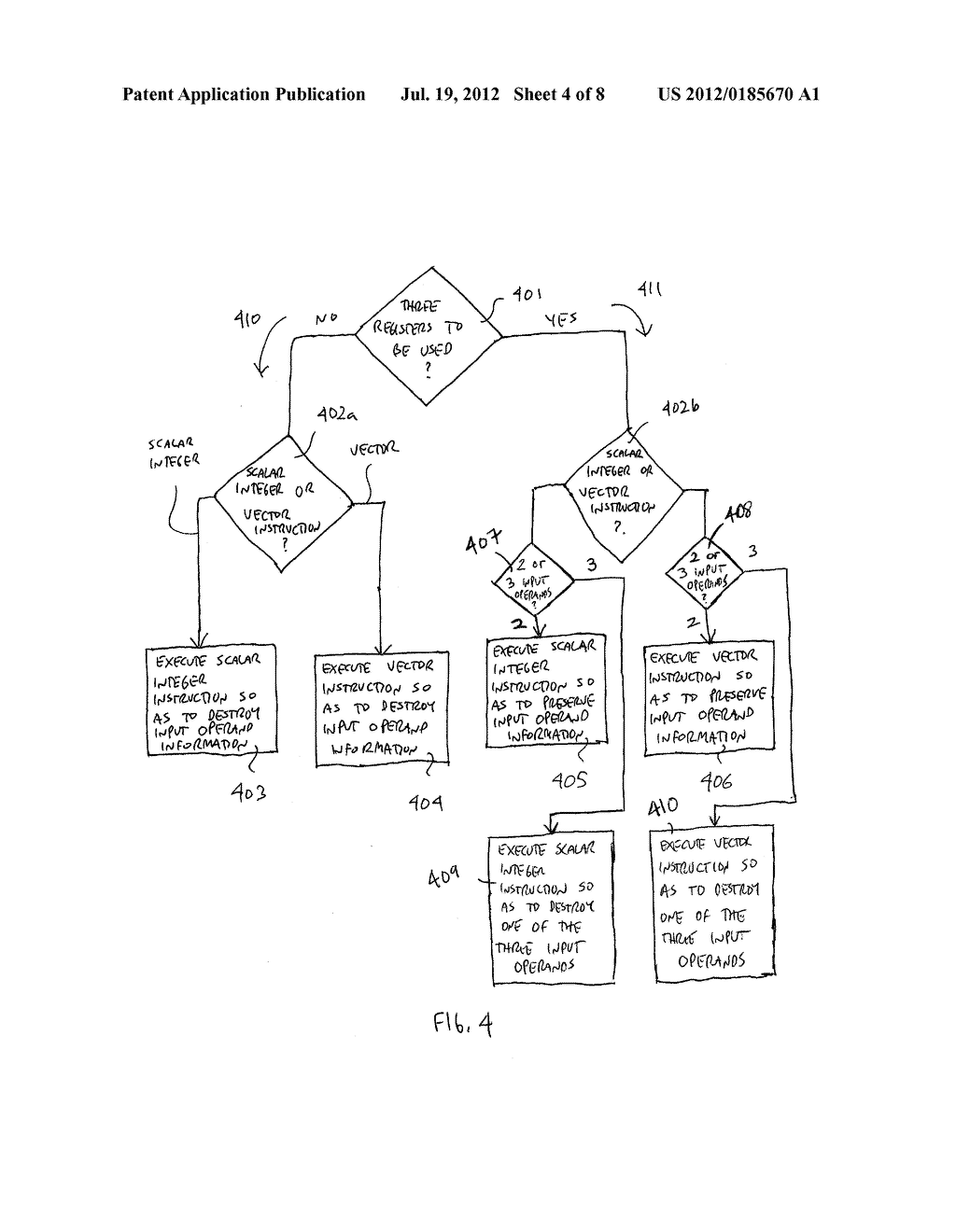 SCALAR INTEGER INSTRUCTIONS CAPABLE OF EXECUTION WITH THREE REGISTERS - diagram, schematic, and image 05