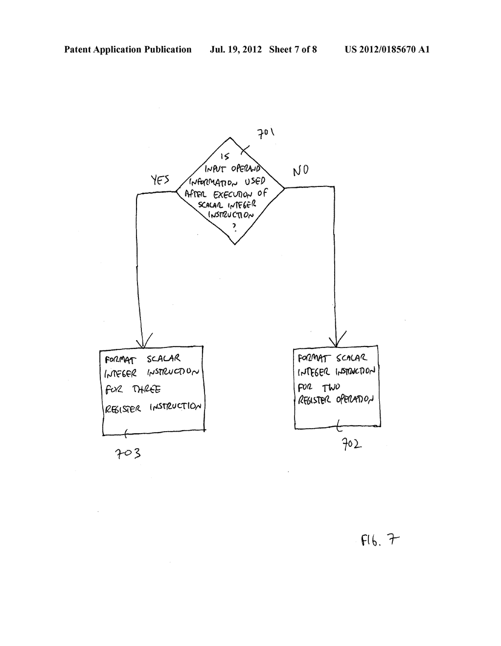 SCALAR INTEGER INSTRUCTIONS CAPABLE OF EXECUTION WITH THREE REGISTERS - diagram, schematic, and image 08