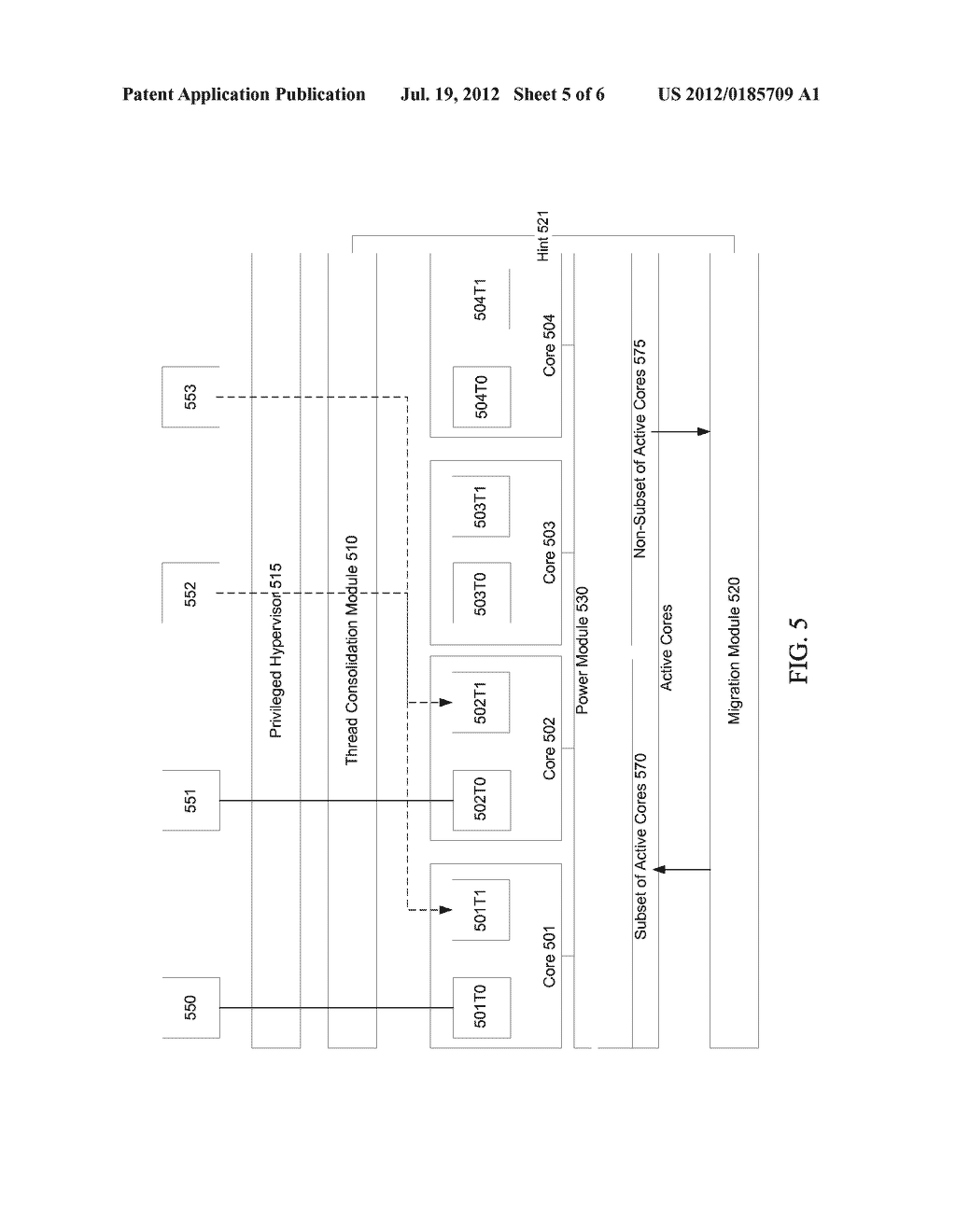 METHOD, APPARATUS, AND SYSTEM FOR ENERGY EFFICIENCY AND ENERGY     CONSERVATION INCLUDING THREAD CONSOLIDATION - diagram, schematic, and image 06