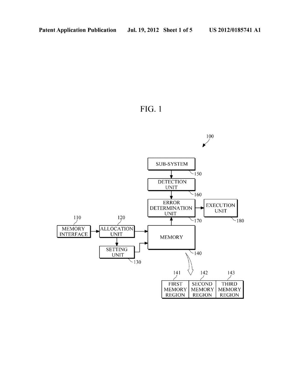 APPARATUS AND METHOD FOR DETECTING A MEMORY ACCESS ERROR - diagram, schematic, and image 02